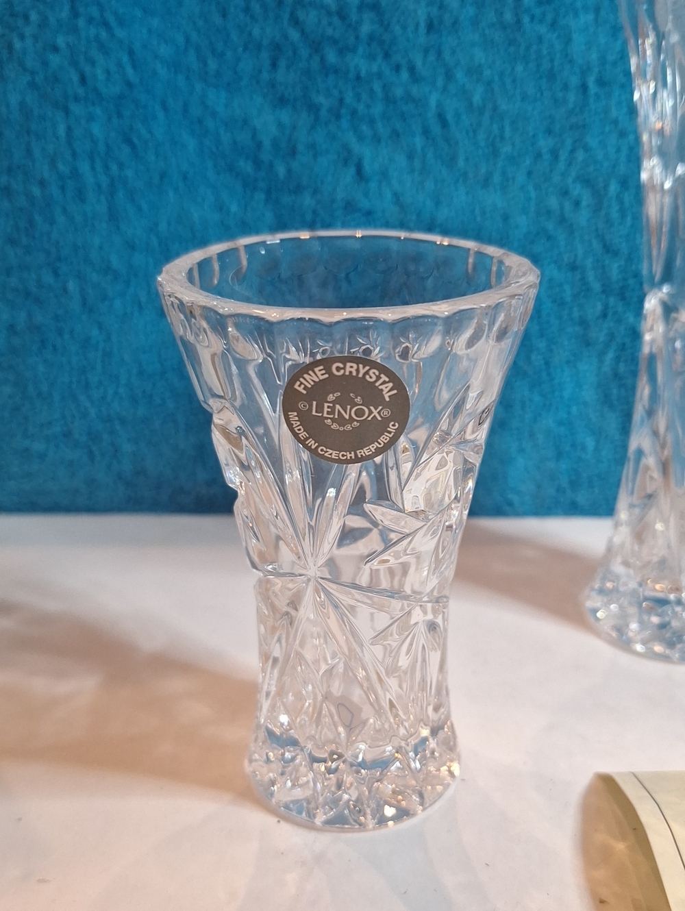 Lenox Crystal Star Vases from Lenox Collections 1 - 6 Inch and 2 - 4 Inches - Picture 2 of 9